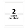 Avery UltraDuty GHS Chemical Waterproof and UV Resistant Labels, 4.75 x 7.75, White, 2/Sheet, 50 Sheets/Box View Product Image