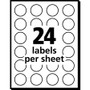 Avery Printable Self-Adhesive Removable Color-Coding Labels, 0.75" dia, Orange, 24/Sheet, 42 Sheets/Pack, (5465) View Product Image