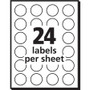 Avery Printable Self-Adhesive Removable Color-Coding Labels, 0.75" dia, Red, 24/Sheet, 42 Sheets/Pack, (5466) View Product Image