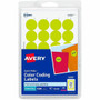 Avery Color-Coding Labels - 3/4" Diameter - Removable Adhesive - Round - Laser - Neon Yellow Product Image 