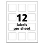 Avery UltraDuty GHS Chemical Waterproof and UV Resistant Labels, 2 x 2, White, 12/Sheet, 50 Sheets/Box View Product Image