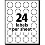 Avery Printable Self-Adhesive Removable Color-Coding Labels, 0.75" dia, Assorted Colors, 24/Sheet, 42 Sheets/Pack, (5472) View Product Image