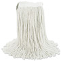 Boardwalk Cut-End Wet Mop Head, Cotton, No. 24, White 12/Carton View Product Image