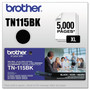 Brother TN115BK High-Yield Toner, 5,000 Page-Yield, Black View Product Image