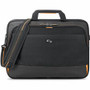 Solo Urban Carrying Case (Briefcase) for 11" to 17.3" iPad Notebook - Black, Gold - Polyester Body - Handle, Shoulder Strap - 12" Height x 16.5" Width x 2.5" Depth Product Image 