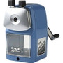 CARL Angel-5 Pencil Sharpener - Desktop - 5" Height x 2.8" Width - Steel, Aluminum - Blue Product Image 
