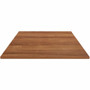 Lorell Hospitality/Conference Tabletop - 42" Width x 1" Thickness x 42" Length - Band Edge - Walnut Table Top - For Reception Area, Conference Table, Breakroom, Lobby, Meeting, Office Product Image 