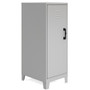 NuSparc Personal Locker - 3 Shelve(s) - for Office, Home, Sport Equipments, Toy, Game, Classroom, Playroom, Basement, Garage - Overall Size 42.5" Height x 14.2" Width x 18" Depth - Silver - Steel Product Image 