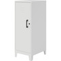 NuSparc Personal Locker - 3 Shelve(s) - for Office, Home, Sport Equipments, Toy, Game, Classroom, Playroom, Basement, Garage - Overall Size 42.5" Height x 14.2" Width x 18" Depth - White - Steel Product Image 