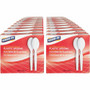 Genuine Joe Heavyweight Disposable Spoons - Disposable - White - 100/Box Product Image 