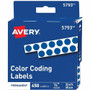 Avery 1/4" Color-Coding Labels - 1/4" Diameter - Permanent Adhesive - Round - Dark Blue - Self-adhesive Product Image 