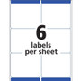 Avery Removable Multi-Use Labels, Inkjet/Laser Printers, 3.33 x 4, White, 6/Sheet, 25 Sheets/Pack View Product Image