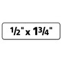 Avery Removable Multi-Use Labels, Inkjet/Laser Printers, 0.5 x 1.75, White, 80/Sheet, 25 Sheets/Pack View Product Image