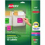 Avery ID Labels - 3 21/64" Width x 4" Length - Removable Adhesive - Rectangle - Inkjet, Laser - Neon Green, Neon Magenta, Neon Yellow Product Image 