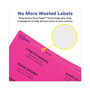 Avery High-Vis Removable Laser/Inkjet ID Labels w/ Sure Feed, 3.33 x 4, Neon, 72/PK View Product Image