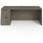 Lorell Prominence 2.0 Left-Pedestal Credenza - 29" Height x 72" Width x 24" Depth, x 1" Thickness Top - 2 x File Drawer(s) - Single Pedestal on Left Side - Band Edge - Material: Particleboard - (LLRPC2472LGE) Product Image 
