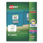 Avery Permanent ID Labels w/ Sure Feed Technology, Inkjet/Laser Printers, 2 x 2.63, White, 15/Sheet, 15 Sheets/Pack View Product Image