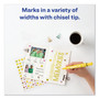 Avery MARKS A LOT Large Desk-Style Permanent Marker, Broad Chisel Tip, Yellow, Dozen (8882) View Product Image