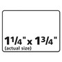 Avery Durable Permanent ID Labels with TrueBlock Technology, Laser Printers, 1.25 x 1.75, White, 32/Sheet, 50 Sheets/Pack View Product Image
