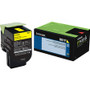 Lexmark Unison 801Y Original Standard Yield Laser Toner Cartridge - Yellow - 1 Each Product Image 