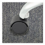 Master Caster Duet Dual Wheels, Grip Ring Type C Stem, 2" Soft Polyurethane Wheel, Matte Black, 5/Set View Product Image