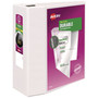 Avery Durable View Binder with DuraHinge and EZD Rings, 3 Rings, 5" Capacity, 11 x 8.5, White, (9901) View Product Image