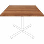 Lorell Hospitality/Conference Tabletop - 36" Width x 1" Thickness x 36" Length - Band Edge - Walnut Table Top - For Reception Area, Conference Table, Breakroom, Lobby, Meeting, Office Product Image 