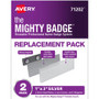 The Mighty Badge by Avery Professional Reusable Name Badge System Replacement Pack - Silver Product Image 