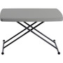 Iceberg IndestrucTable TOO Personal Folding Table - Rectangle Top - X-shaped Base - Adjustable Height - 25" to 28" Adjustment - 30" Table Top Length x 20" Table Top Width Product Image 