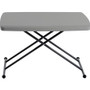 Iceberg IndestrucTable TOO Personal Folding Table - Rectangle Top - X-shaped Base - Adjustable Height - 25" to 28" Adjustment - 30" Table Top Length x 20" Table Top Width Product Image 