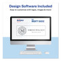 Avery The Mighty Badge Name Badge Holder Kit, Horizontal, 3 x 1, Inkjet, Gold, 10 Holders/ 80 Inserts View Product Image