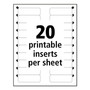 Avery The Mighty Badge Name Badge Holder Kit, Horizontal, 3 x 1, Inkjet, Gold, 10 Holders/ 80 Inserts View Product Image