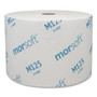 Morcon Tissue Small Core Bath Tissue, Septic Safe, 1-Ply, White, 2,500 Sheets/Roll, 24 Rolls/Carton (MORM125) View Product Image
