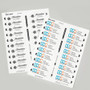Avery The Mighty Badge Name Badge Holder Kit, Horizontal, 3 x 1, Laser, Gold, 50 Holders/120 Inserts View Product Image