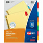 Avery Big Tab Insertable Dividers - Reinforced Gold Edge - 8 Blank Tab(s) - 8 Tab(s)/Set - 8.5" Divider Width x 11" Divider Length - Letter - (AVE11111) Product Image 
