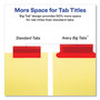 Avery Insertable Big Tab Dividers, 8-Tab, Double-Sided Gold Edge Reinforcing, 11 x 8.5, Buff, Assorted Tabs, 1 Set View Product Image