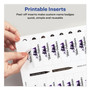 Avery The Mighty Badge Name Badge Inserts, 1 x 3, Clear, Laser, 20/Sheet, 5 Sheets/Pack View Product Image