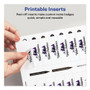 Avery The Mighty Badge Name Badge Inserts, 1 x 3, Clear, Laser, 20/Sheet, 5 Sheets/Pack View Product Image