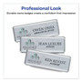 Avery The Mighty Badge Name Badge Inserts, 1 x 3, Clear, Laser, 20/Sheet, 5 Sheets/Pack (AVE71210) View Product Image