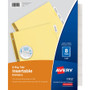 Avery Insertable Big Tab Dividers, 8-Tab, Double-Sided Gold Edge Reinforcing, 11 x 8.5, Buff, Clear Tabs, 24 Sets View Product Image
