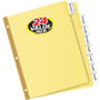 Avery Insertable Big Tab Dividers, 8-Tab, Double-Sided Gold Edge Reinforcing, 11 x 8.5, Buff, Clear Tabs, 24 Sets View Product Image