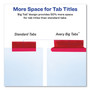 Avery Insertable Big Tab Dividers, 5-Tab, Double-Sided Gold Edge Reinforcing, 11 x 8.5, White, Assorted Tabs, 1 Set View Product Image