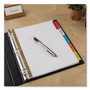 Avery Insertable Big Tab Dividers, 5-Tab, Double-Sided Gold Edge Reinforcing, 11 x 8.5, White, Assorted Tabs, 1 Set View Product Image