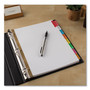 Avery Insertable Big Tab Dividers, 8-Tab, Double-Sided Gold Edge Reinforcing, 11 x 8.5, White, Assorted Tabs, 1 Set View Product Image