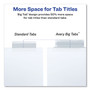 Avery Insertable Big Tab Dividers, 8-Tab, Double-Sided Gold Edge Reinforcing, 11 x 8.5, White, Clear Tabs, 1 Set View Product Image