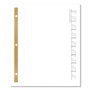 Avery Insertable Big Tab Dividers, 8-Tab, Double-Sided Gold Edge Reinforcing, 11 x 8.5, White, Clear Tabs, 1 Set View Product Image