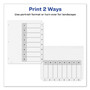 Avery Customizable TOC Ready Index Black and White Dividers, 8-Tab, 1 to 8, 11 x 8.5, 1 Set (AVE11132) View Product Image