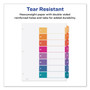 Avery Customizable TOC Ready Index Multicolor Tab Dividers, 8-Tab, 1 to 8, 11 x 8.5, White, Traditional Color Tabs, 1 Set (AVE11133) View Product Image