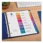 Avery Customizable TOC Ready Index Multicolor Tab Dividers, 8-Tab, 1 to 8, 11 x 8.5, White, Traditional Color Tabs, 1 Set (AVE11133) View Product Image