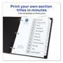 Avery Customizable TOC Ready Index Black and White Dividers, 12-Tab, 1 to 12, 11 x 8.5, 1 Set View Product Image